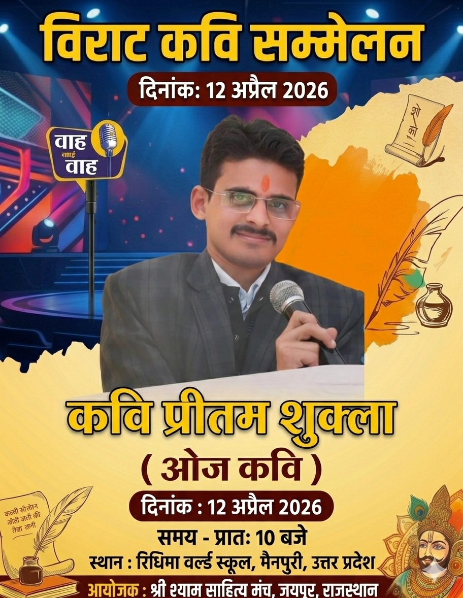 कवि प्रीतम शुक्ला